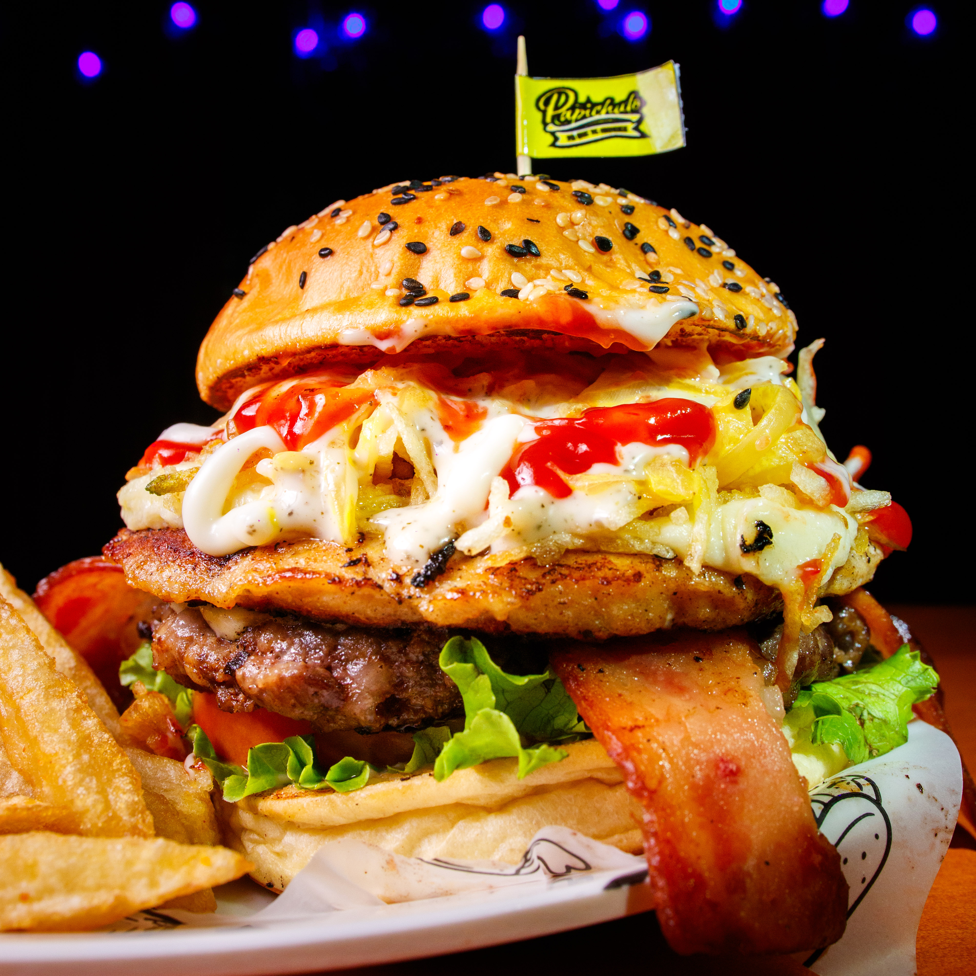 Burguer Mixta de Papichulo