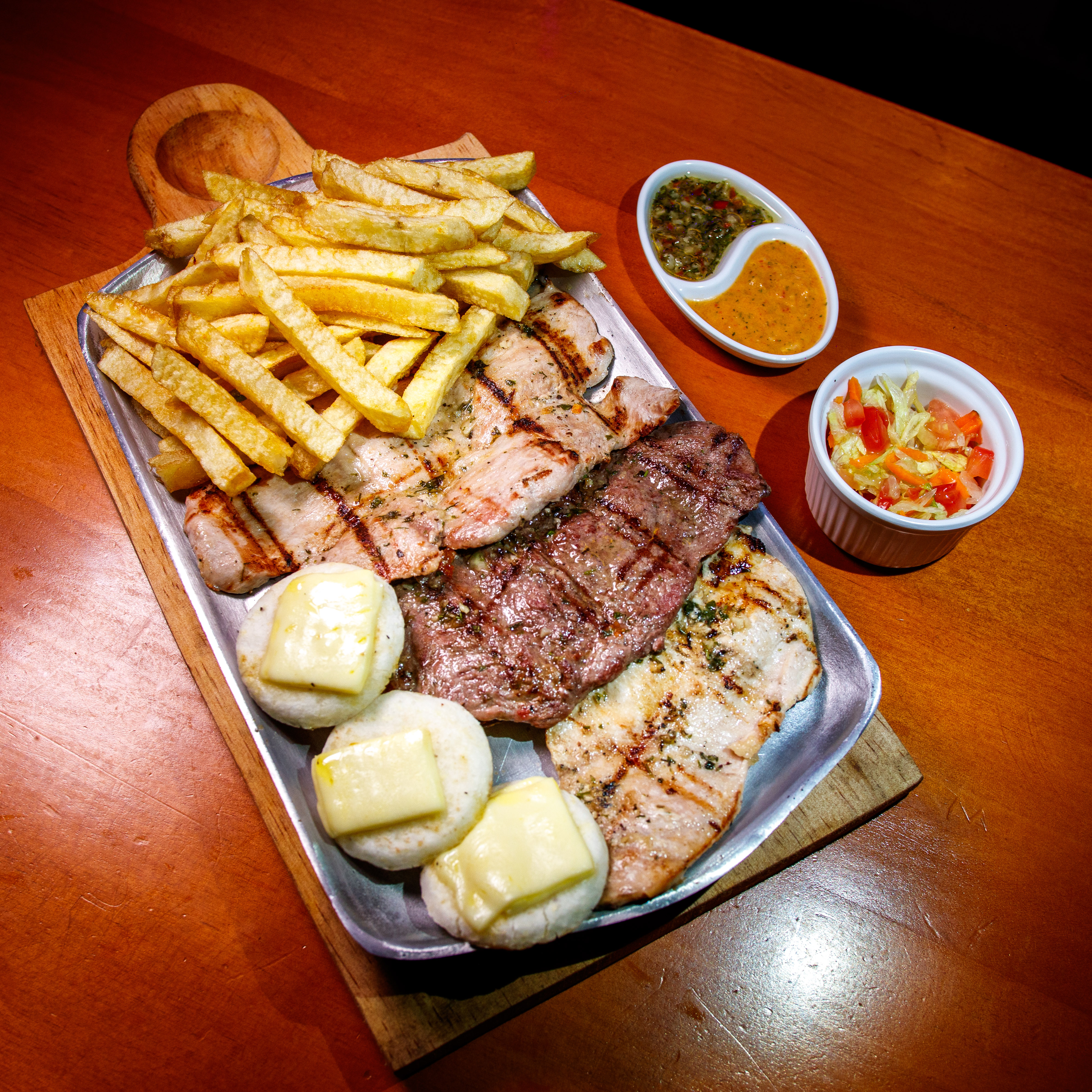 Parrilla Triple o Mixta de Papichulo